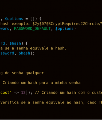 Criando senhas seguras no PHP 7